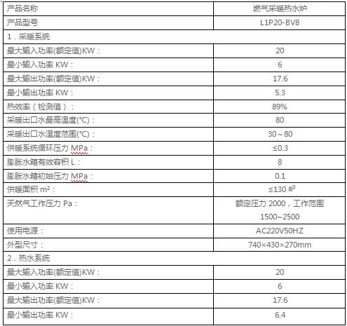 燃气采暖热水炉l1p20-bv8 - 青海西宁史麦斯壁挂炉【西宁金中暖通设备